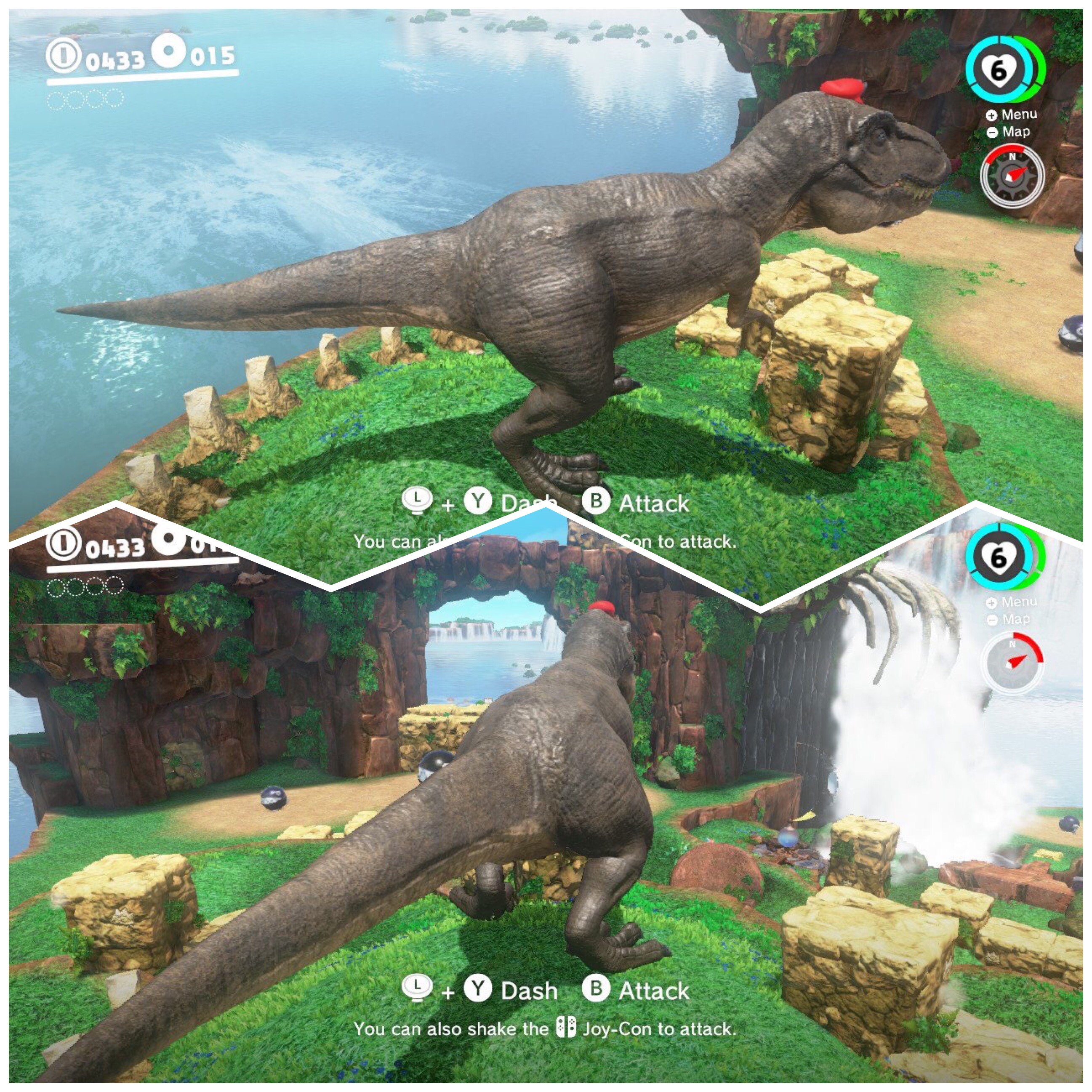 Mario T-Rex Dinosaur Game